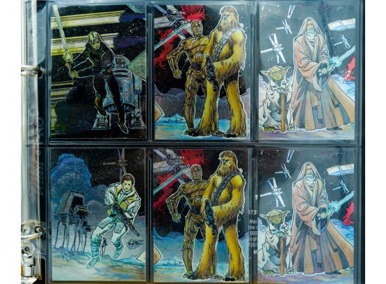 Set Of Six TOPPS Star Wars Galaxy Foil Cards!!!