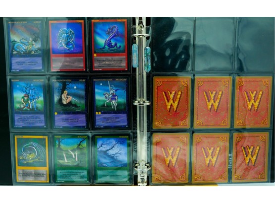 Two Binder Pages Of 1994 WYVERN TCG Cards!!