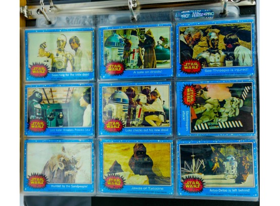 Spectacular Binder Full Of DOZENS OF NM-MT SERIES 1 1977 STAR WARS CARDS!!!!