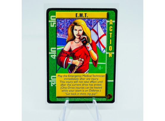 'EMT' Card From Upper Deck GRIDIRON Fantasy Football Card Game