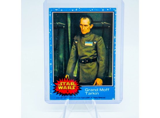 GRAND MOFF TARKIN Card #8 1977 Star Wars DOUBLE STAR ORIGINAL SERIES 1!!