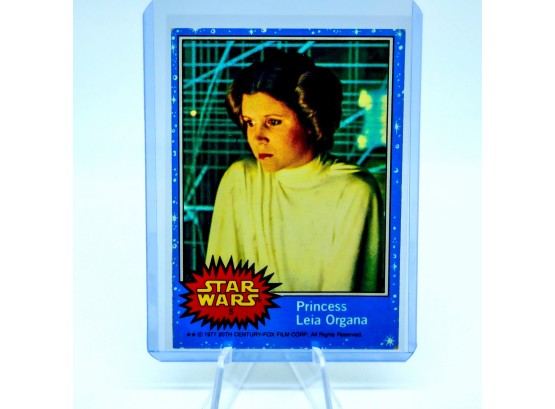 PRINCESS LEIA ORGANA Card #5 1977 Star Wars DOUBLE STAR ORIGINAL SERIES 1!!