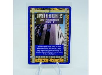 Combo Headquarters Card From 1990s SIM CITY The Card Game!