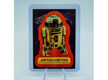 INCREDIBLE 'ARTOO-DETOO' STICKER #6 1977 Star Wars DOUBLE STAR ORIGINAL SERIES 1!!