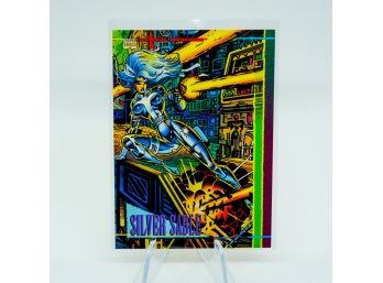Marvel Comics 1993 SILVER SABLE  'Marvel Universe Series IV' SkyBox Promo Card!! (2 Of 2)