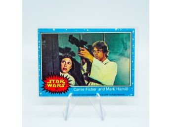 Rare Carrie Fisher & Mark Hamill #65 1977 Star Wars DOUBLE STAR ORIGINAL SERIES 1!!