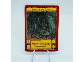 Very Rare Wyrm Of The Crags PROMO Card From British 'Quest For The Grail CCG'!!!