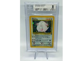BGS 8(!!) NM-MT CHANSEY Base Set 2 Holographic Pokemon Card 9.5 ON CENTERING!