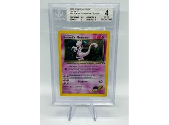 BGS 4 VG-EX Rocket's Mewtwo Holographic Pokemon Card!! 9.5 Centering!!!!!