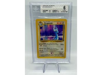 BGS 6 EX-MT Dragonair Base Set Rare Pokemon Card! 9.5 CENTERING!
