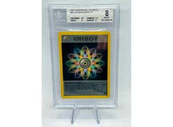BGS 8 NM-MT RAINBOW Energy Rare Team Rocket Pokemon Card! 9.5 Centering!