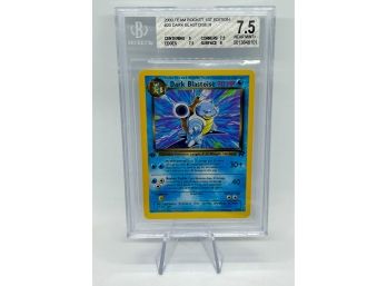 INCREDIBLE BGS 7.5 NMp 1ST EDITION DARK BLASTOISE RARE (Team Rocket Set) Pokemon Card!! DUAL 9 SUBS!