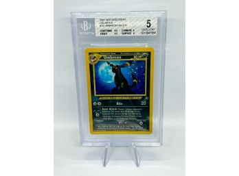Gorgeous BGS 5 'EX' Umbreon Neo Discovery Holographic Pokemon Card! 9.5 Centering!!!