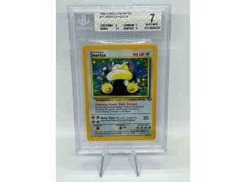 BGS 7 NM SNORLAX Jungle Set Holographic Pokemon Card! 9 CENTERING SUBGRADE!