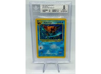 Beautiful BGS 8 NM-MT Kabutops Neo Discovery Holo Pokemon Card!! 9.5 CENTERING!