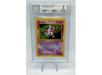 BGS 7 NM Mr. Mime Jungle Set Holo Pokemon Card!