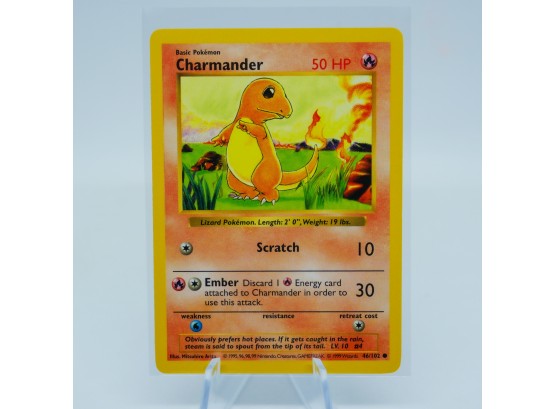 Shadowless CHARMANDER Base Set Pokemon Card! PACK FRESH!!