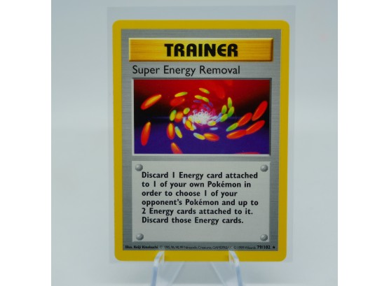 Shadowless SUPER ENERGY REMOVAL RARE Base Set Trainer Pokemon Card! PACK FRESH!!