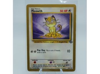 GOLD BORDER Meowth 'FRUIT ROLL UP PROMO' JUNGLE SET POKEMON CARD!!! (2 Of 2)!