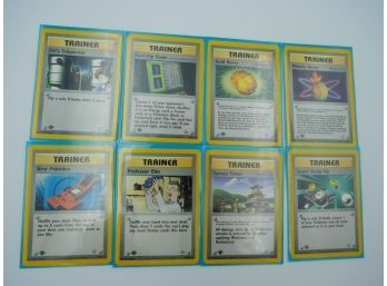 1st Edition Neo Genesis Uncommon Trainer Pokemon Card Set!