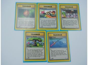 1st Edition Neo Genesis Common Trainer Pokemon Card Set!