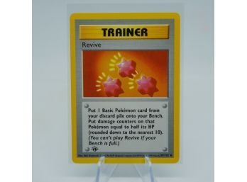 1st Edition Shadowless REVIVE Base Set Uncommon Trainer Pokemon Card! Pack Fresh!!