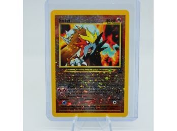 Reverse Holographic ENTEI Early Black Star Promo Card!!!