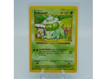 Superb Shadowless BULBASAUR Base Set Pokemon Card! PACK FRESH!!