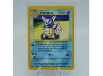 Superb Shadowless WARTORTLE Base Set Uncommon Pokemon Card! PACK FRESH!!