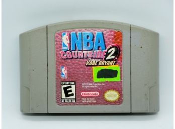 AWESOME Collectible NBA Courtside 2 W/ Kobe Bryant Nintendo 64 Cartridge!