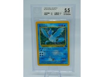 Great BGS 5.5 EXp ARTICUNO Fossil Set Holographic Pokemon Card! Looks Higher!