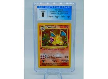 BLUE CHIP INVESTMENT 1ST EDITION CGC 8 NM-MT BASE SET CHARIZARD HOLOGRAPHIC (SP) POKEMON CARD!!!!