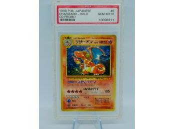 PSA 10(!!!!) GEM MINT CHARIZARD Japanese CD Promo Graded Holographic Pokemon Card!!!! WOW!!!!