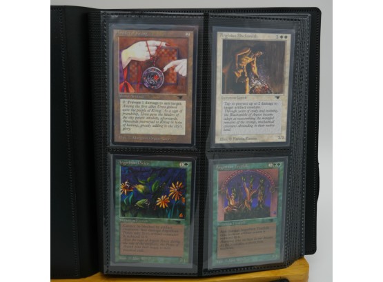 EXTREMELY VALUABLE, NEAR MINT RARE SET OF SIGNED(!!) & UNSIGNED MTG ANTIQUITIES CARDS!!!!!