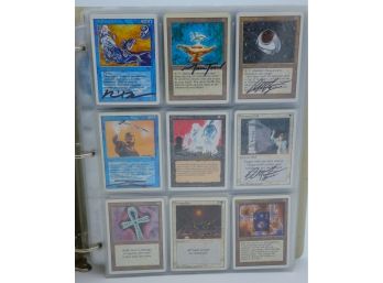 ABSOLUTELY BREATHTAKING!! ALMOST COMPLETE (288 Of 306), NEAR MINT, 185 **SIGNED CARD** MTG REVISED SET!!!!!!!!