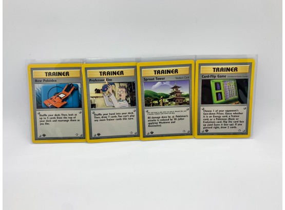 Set Of FOUR 1st Edition Neo Genesis Uncommon Trainers