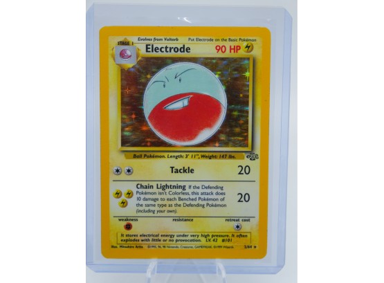 ELECTRODE Jungle Set Holographic Pokemon Card!! (2)