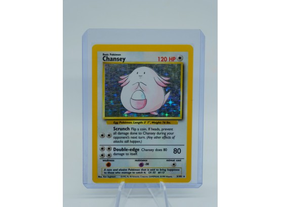 CHANCEY Base Set Holographic Pokemon Card!! (1)