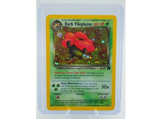 DARK VILEPLUME Team Rocket Holographic Pokemon Card!! (1)