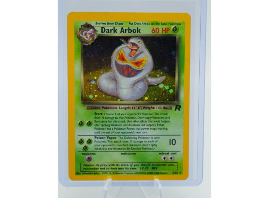 DARK ARBOK Team Rocket Holographic Pokemon Card!! (1)