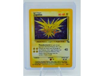 ZAPDOS Fossil Set Holographic Pokemon Card!! (1)