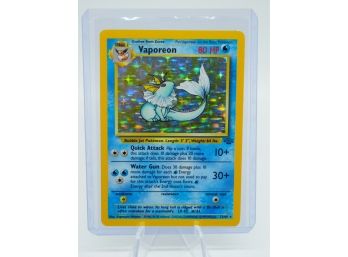 VAPOREON Jungle Set Holographic Pokemon Card!! (5!!)