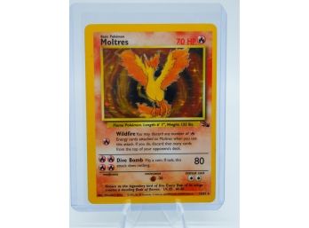 Awesome MOLTRES Fossil Set Holographic Pokemon Card!! (1)