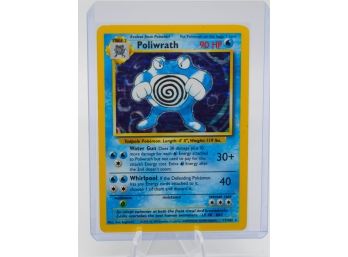 POLYWRATH Base Set Holographic Pokemon Card!! (3)