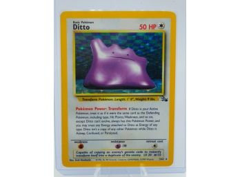 DITTO Fossil Set Holographic Pokemon Card!! (1)