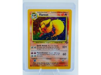 FLAREON Jungle Set Holographic Pokemon Card!! (1)