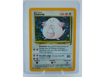 CHANCEY Base Set 2 Holographic Pokemon Card!!