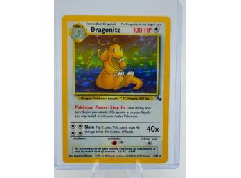 Gorgeous DRAGONITE Fossil Set Holographic Pokemon Card!! (3!)