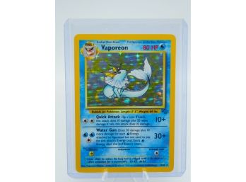VAPOREON Jungle Set Holographic Pokemon Card!! (4)