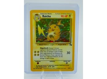 RAICHU Fossil Set Holographic Pokemon Card!! (1)